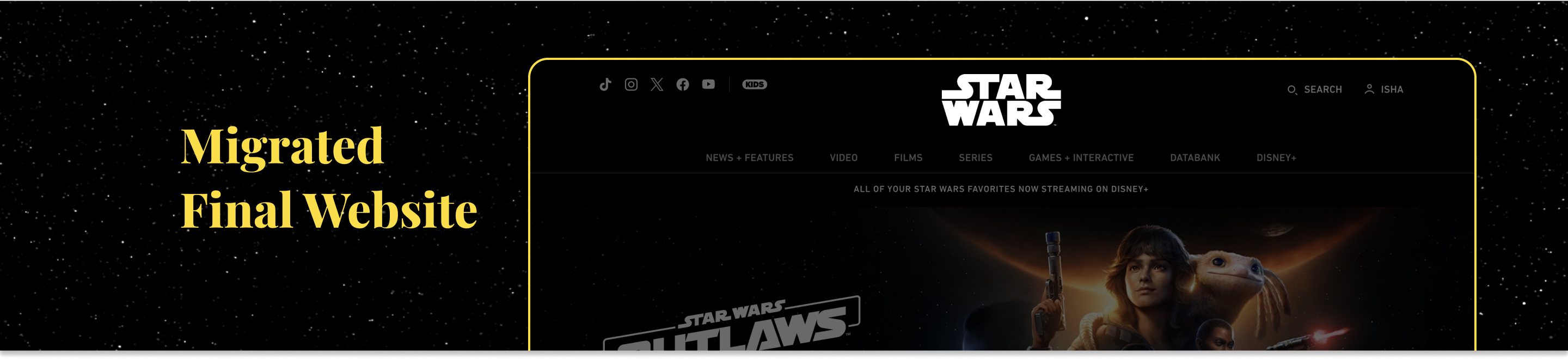 Star Wars - Migrated Website