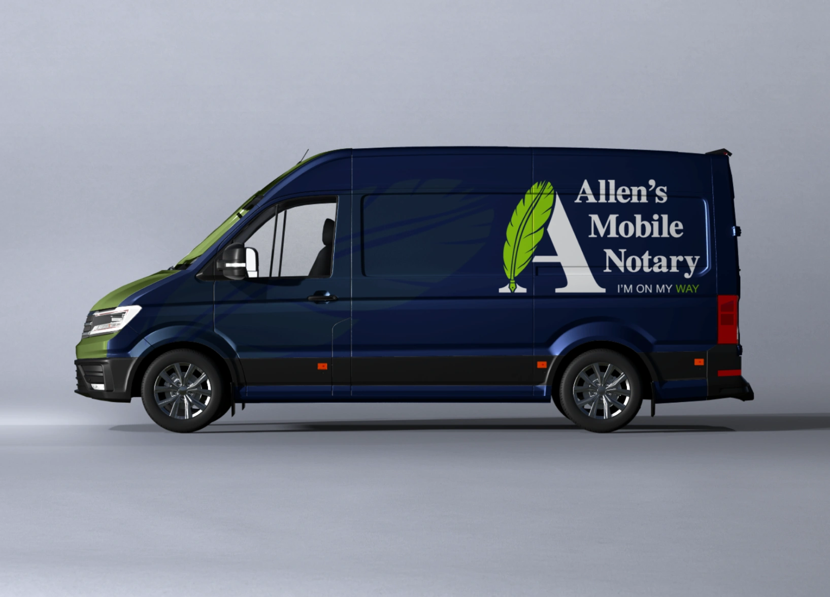 Isha Mehta's Freelance project for Allenss Mobile Notary which provided notarial services in Maryland